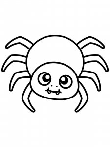 Spider coloring page - picture 1