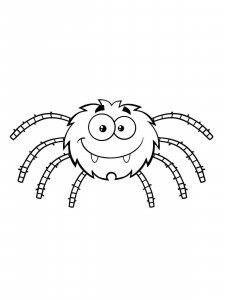 Spider coloring page - picture 4