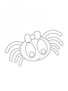 Spider coloring page - picture 48
