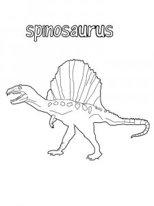 Spinosaurus coloring page - picture 1