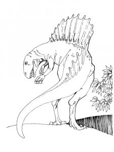 Spinosaurus coloring page - picture 17