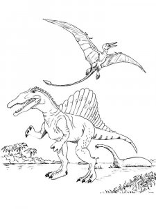 Spinosaurus coloring page - picture 9
