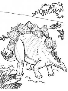Stegosaurus coloring page - picture 1
