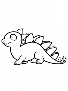 Stegosaurus coloring page - picture 12