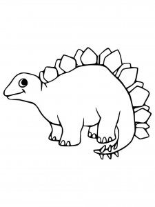 Stegosaurus coloring page - picture 13