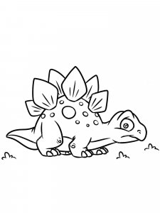 Stegosaurus coloring page - picture 15