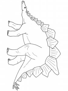 Stegosaurus coloring page - picture 16