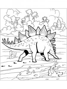 Stegosaurus coloring page - picture 22