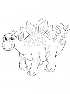 Stegosaurus coloring page - picture 23
