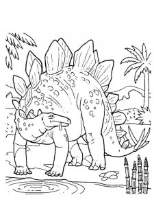 Stegosaurus coloring page - picture 24