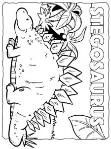 Stegosaurus coloring page - picture 32
