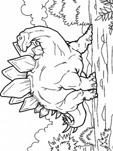 Stegosaurus coloring page - picture 35