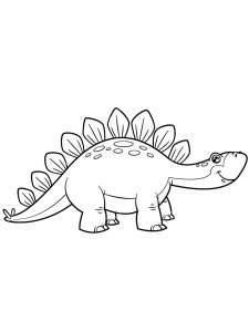 Stegosaurus coloring page - picture 37