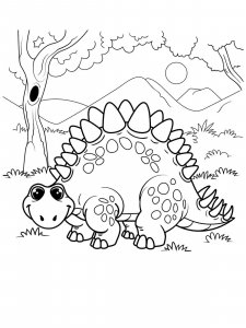 Stegosaurus coloring page - picture 9