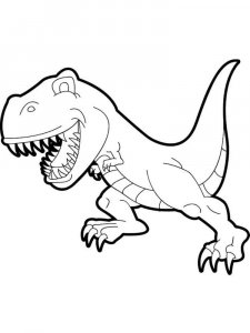 TRex coloring page - picture 1
