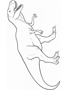 TRex coloring page - picture 2