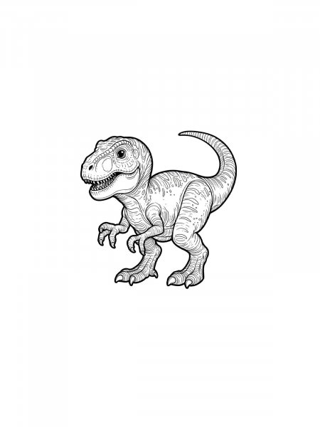 TRex coloring pages