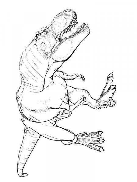 TRex coloring pages