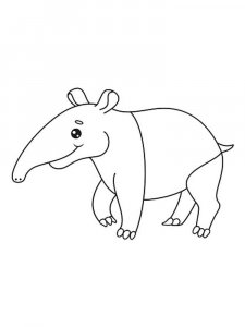 Tapir coloring page - picture 11