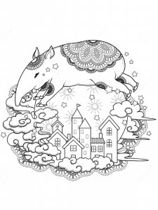 Tapir coloring page - picture 2