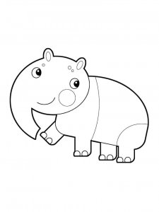 Tapir coloring page - picture 20