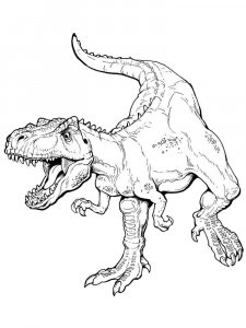 Tarbosaurus coloring page - picture 2