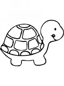 Tortoise coloring page - picture 1