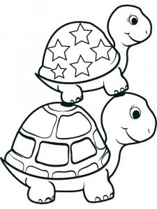 Tortoise coloring page - picture 11