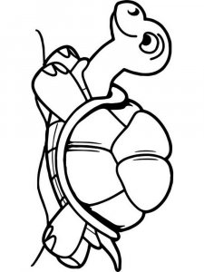 Tortoise coloring page - picture 9