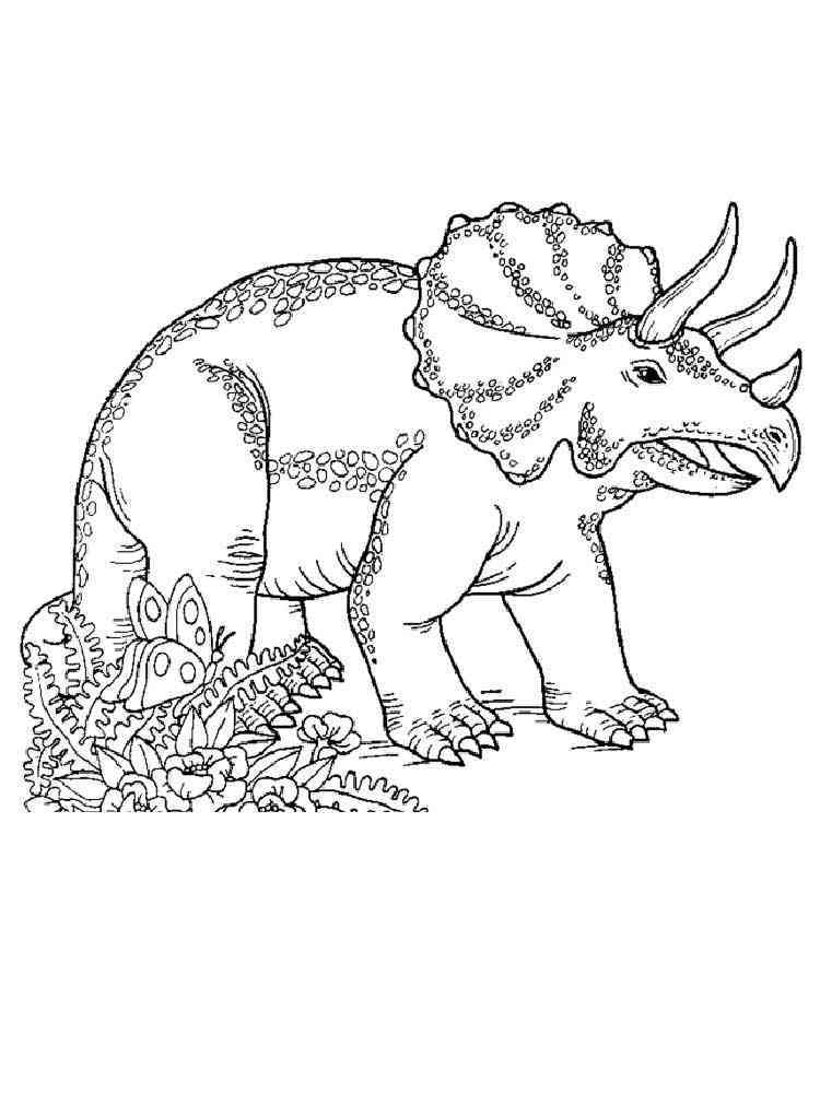Free Triceratops coloring pages. Download and print Triceratops
