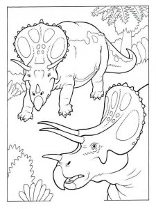Triceratops coloring page - picture 1