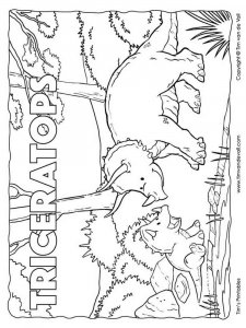 Triceratops coloring page - picture 10