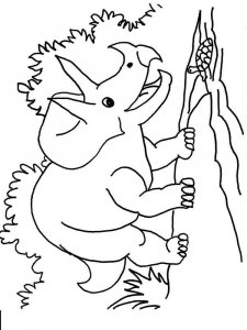 Triceratops coloring page - picture 11