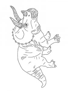 Triceratops coloring page - picture 2