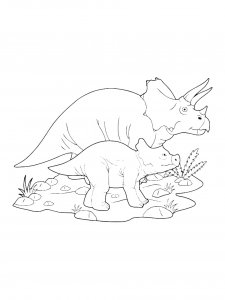 Triceratops Coloring Pages 23