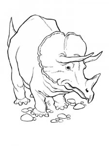 Triceratops coloring page - picture 4