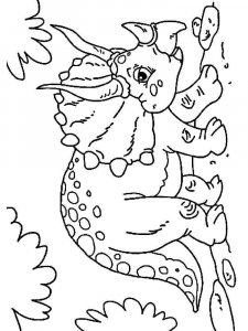 Triceratops coloring page - picture 5