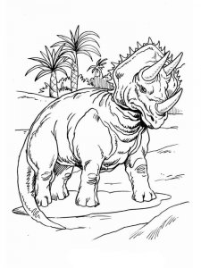 Triceratops coloring page - picture 7