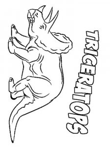 Triceratops coloring page - picture 9