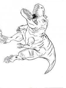 Tyrannosaurus coloring page - picture 10