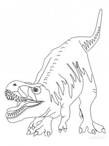 Tyrannosaurus coloring page - picture 11