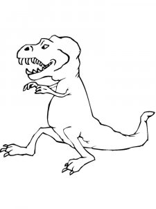 Tyrannosaurus coloring page - picture 13