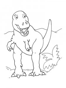 Tyrannosaurus coloring page - picture 14