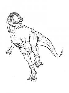 Tyrannosaurus coloring page - picture 16