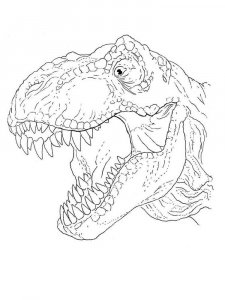 Tyrannosaurus coloring page - picture 17