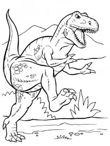 Tyrannosaurus coloring page - picture 2