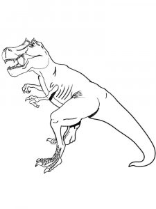 Tyrannosaurus coloring page - picture 24