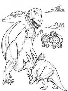 Tyrannosaurus coloring page - picture 26