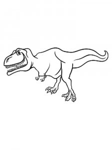 Tyrannosaurus coloring page - picture 27