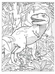 Tyrannosaurus coloring page - picture 28